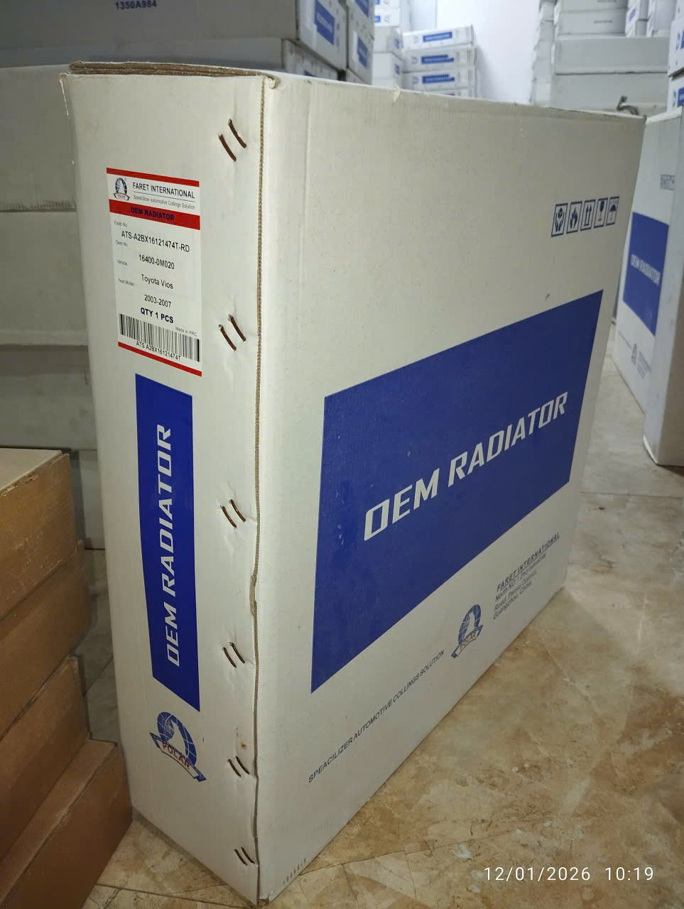 Két nước Toyota Vios (2003-2007) hàng (OEM) theo tiêu chuẩn mã chính hãng (16400-OM020)