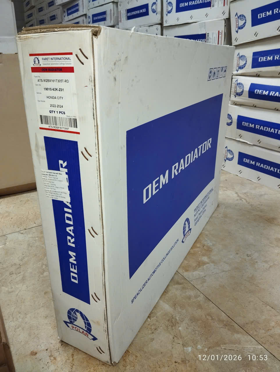 Két nước Honda City (2022-2024) hàng (OEM) tiêu chuẩn theo mã chính hãng (1901062KZ01)